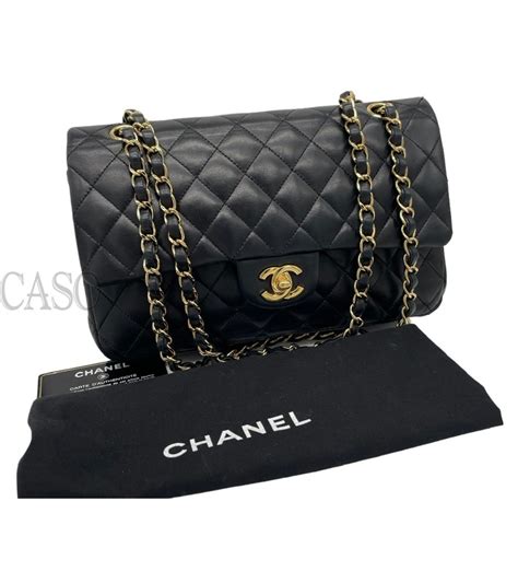 borsa modello chanel dorata|Borsa classica grande, Pelle martellata & metallo effetto.